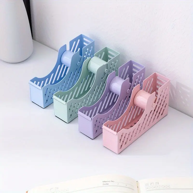 1pc Metal Tape Holder ,Desktop Tape Dispenser, 1 in Core, Non-Skid Weighted Base, Tape Cutter for Decorative Tape, Office, Home, School, and Crafts（Tape is NOT included）