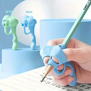 2pcs Pen Grips for Kids, Writing Posture Corrector Tool, Soft Gel Pencil Holder, Handwriting Correction Aid Gift for Children Learning, Writing Stationery