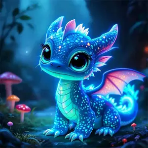 Dinosaur Anima Diamond Painting Kit Square Round Diamond 5D DIY Cross Embroidery Handmade Art Exquisite Gift Home Decor