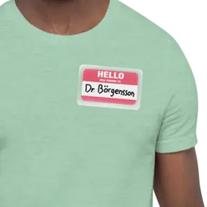 Dr. Börgensson Name Tag Tee