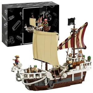 1376 Pieces Ship Building Blocks - Pretend Play Adventure Toy for Boys & Girls, 10+ - Toy Figures & Playset for Fans - Gift Idea for Birthdays #Summervibes