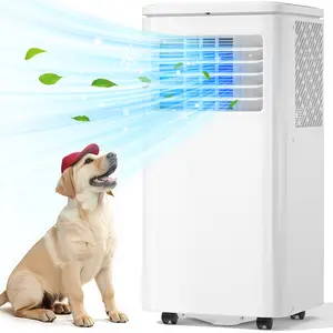 Portable Air Conditioners, 10000 BTU Portable AC Unit with Dehumidifier, Fan, Remote Control, 24H Timer, Freestanding Air conditioner for Cooling 450 Sq.Ft. Rooms, Low Noise