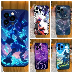 P-PPokemon soft black phone case Premium Phone Case deals for you Applicable to iphone 16 case 15 14 13 12 11 High-end phone case Shockproof phone case Fashionable phone case 2025 new model Cover Protector