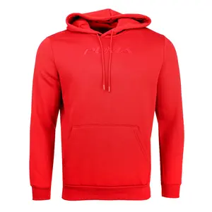PUMA Mens Tonal Logo Hoodie Casual Outerwear Casual - Red