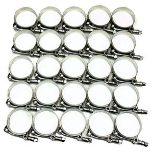 T-Bolt Hose Clamps Stainless Steel Turbo Intake Silicone Hose Clamp 1.5" 1.75" 2" 2.25" 2.5" 2.75"