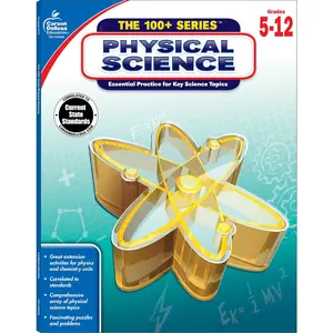 Carson Dellosa | The 100 Series: Physical Science Workbook | Grades 5-12, Science, 128pgs