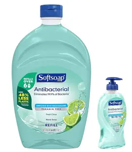 Softsoap Liquid Hand Soap Refill, Antibacterial Fresh Citrus, 57.5 Ounce Combo Pump + Bottle 11.25oz Cleansing