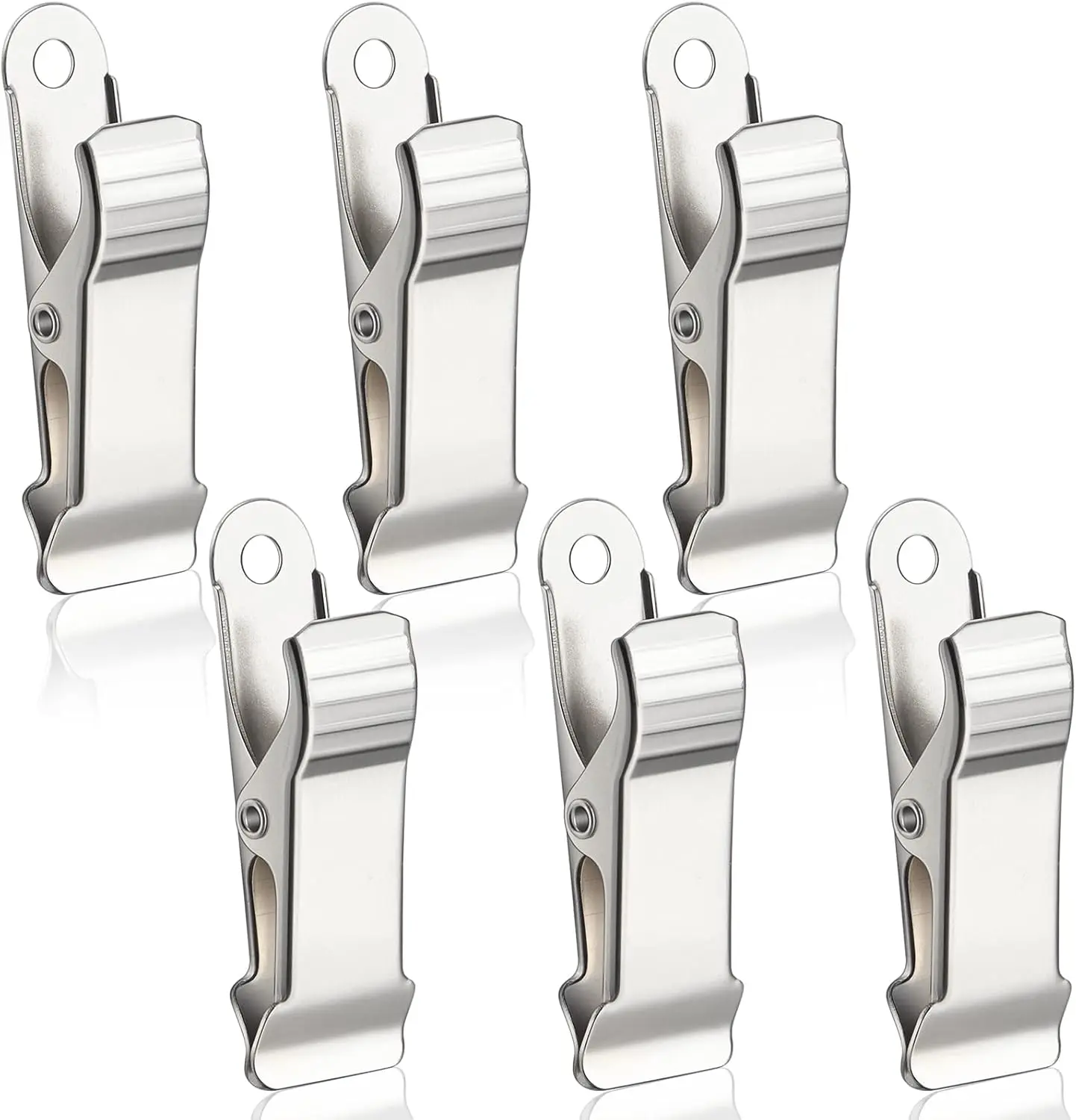 20 count Metal Mini Clamps Mini Spring Clamp Crocodile  Clips 1/2 Inch Wide for Work, Smooth Jaw, 5/16 Inch Capacity ()