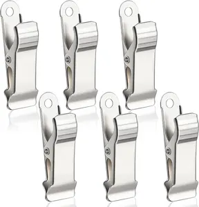 20 count Metal Mini Clamps Mini Spring Clamp Crocodile  Clips 1/2 Inch Wide for Work, Smooth Jaw, 5/16 Inch Capacity ()