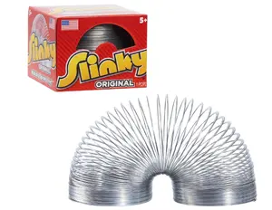 Walking Spring Toy – 2.75-Inch Metal Slinky Fidget Toy for Kids & Adults, Classic Fun & Stress Relief