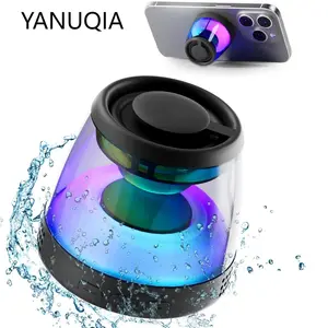 YANUQIA 2PC Magnetic Small Bluetooth Speakers  Magnetic Connectivity to Anywhere,True Wireless Speakers Audio Portable Mountable Quick Charge Convenient Long Playtime Waterproof speaker bluetooth portable speaker