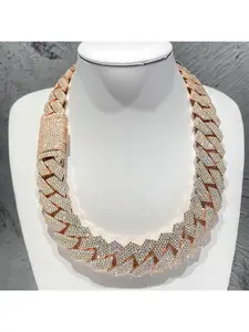 High-quality men's jewelry, hip-hop style Cuban Link necklace accessories, 20mm wide, rapper-style ornaments, suitable for daily and festival wear, ideal gifts for friends