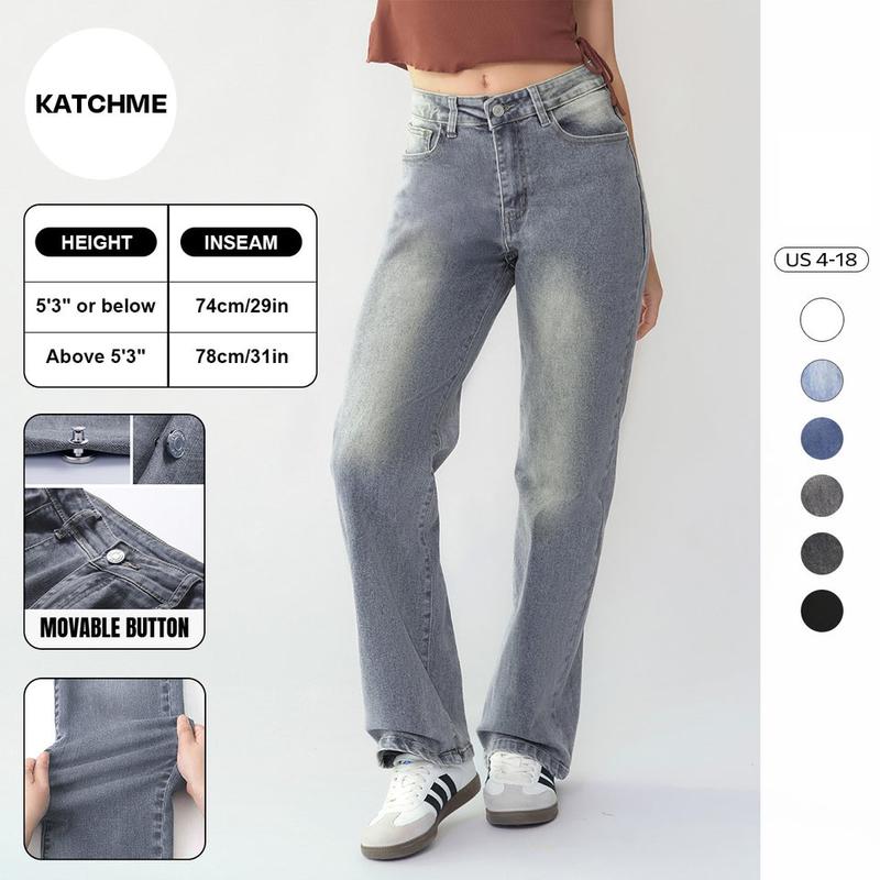 Women's High-Waist Multi-Pocket Jeans