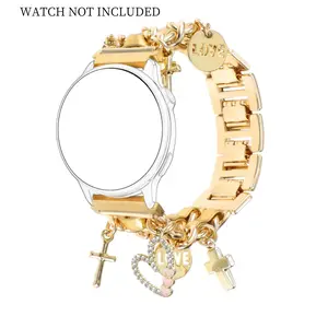 Fashion Watch Band with Unique Pendant, Universal Replacement Watch Band for Women, Wearable Accessories Compatible with Garmin Active 6 Vivoactive 6/5/3