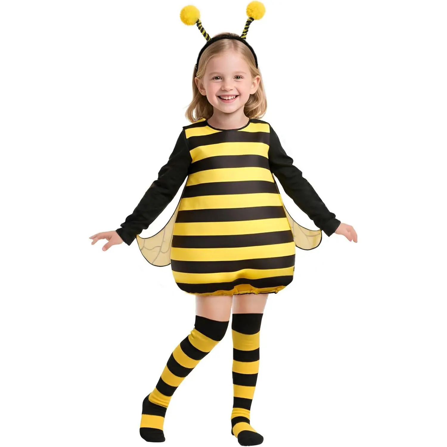 Bumble Bee Costume for Girls Funny Animal Halloween Kids Costumes
