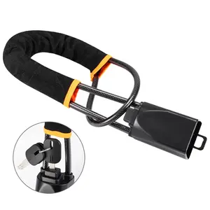 Steering Wheel Lock with 3 Keys Universal Anti Theft Car Device for Most Vehicles Trucks SUVs Vans Dashboard Security Deterrent Durable Construction Quick Installation - Vjc