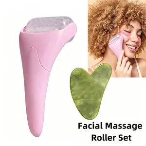 Facial Massage Roller Set, Facial Ice Head Roller, Beauty Ice Pack, Reusable Massage Tool, Ideal for Relaxing Muscles & Soothing Skin