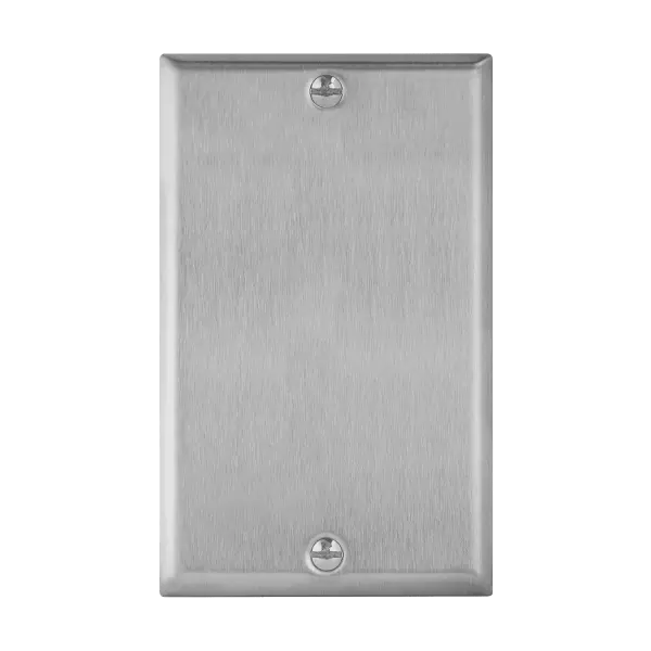 Enerlites Blank Cover One-Gang Metal Wall Plate – Mid-Size