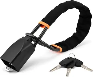 2026 Upgraded Steering Wheel Lock, Seatbelt Lock, Universal Anti-Theft Device, Car Lock, Anti-Theft Device with 2 Keys (Black)
