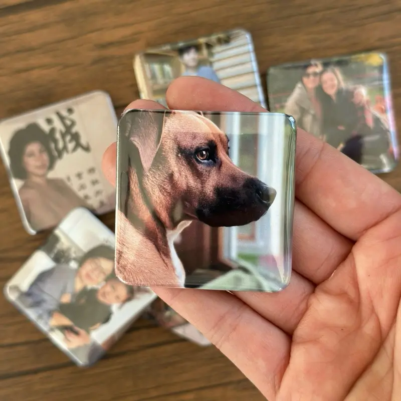 Handcrafted Custom 2X2 Magnets - Personalized Photo Magnets for Your Collection Decor