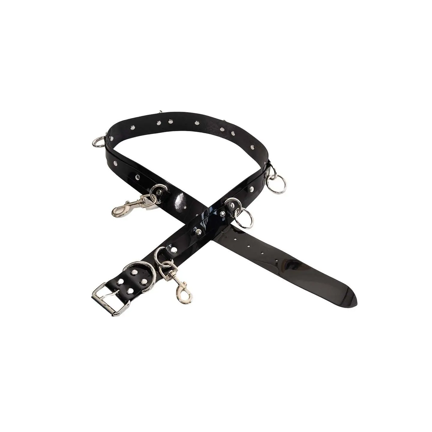 Vegan PVC Ring Belt