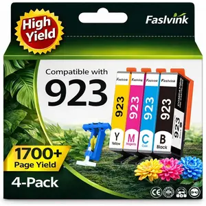 Cartridges for HP Printers Compatible HP OfficeJet Pro  No Chip 4 Pack Black Cyan Magenta Yellow