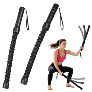 New Upgraded Ropeless Battle Rope Home Gym Equipment with Integrated Non-Slip Handles Rubber-Coated Springs for Unisex Indoor Outdoor Training HIIT Workouts Low-Impact Cardio Training