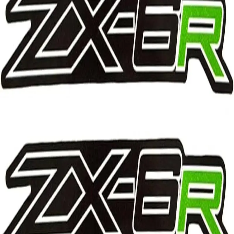 Motorcycle Reflective Flexible Vinyl Sticker, Decorative Bumper/Gas Fuel Tank Badge Emblems, Decal Apply Accessory Compatible with Kawasaki ZX-6R ZX6 636
