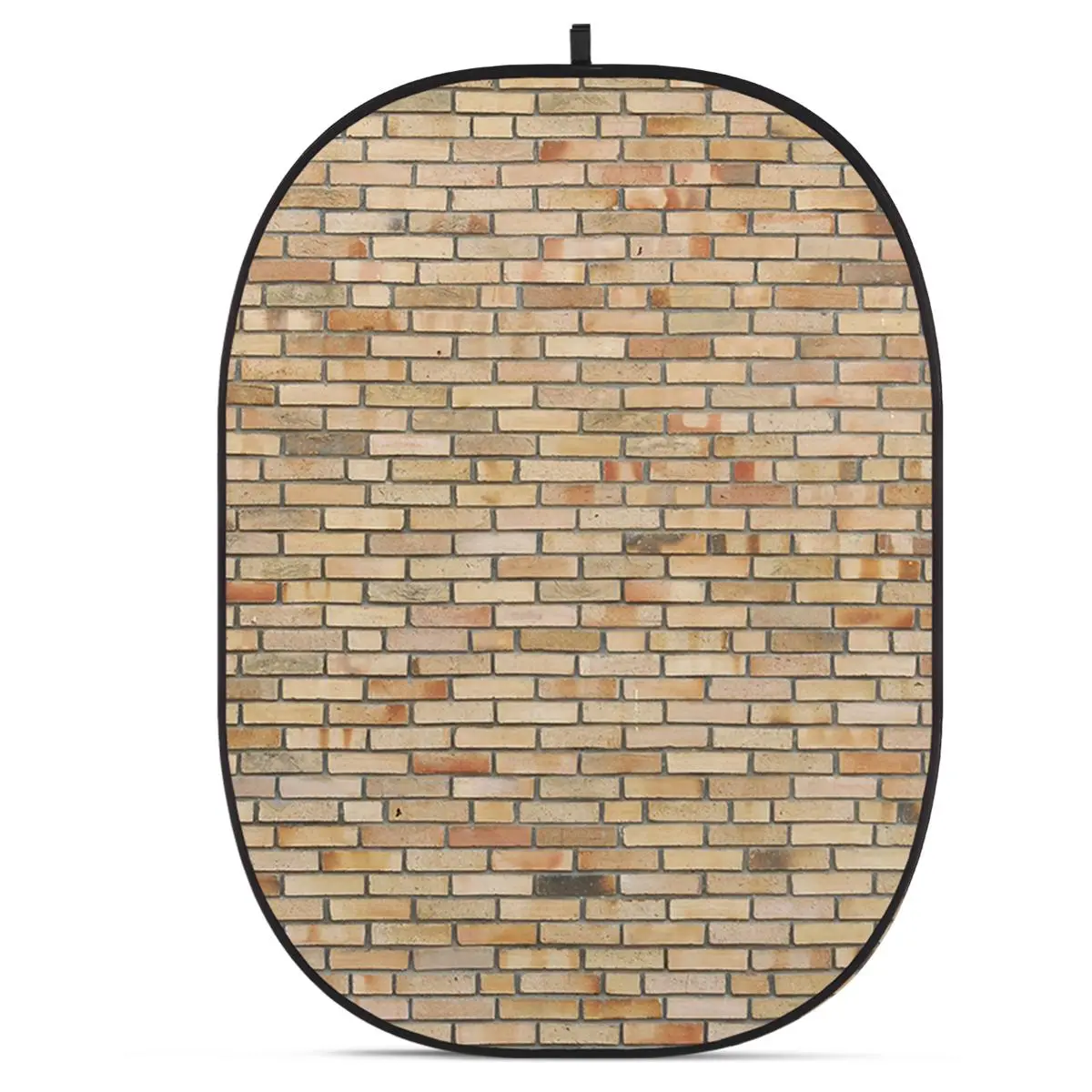 Glow CBA-WB0009 Lightweight 5x6.5' Fabric Collapsible Backdrop, Brick Wall Background for Cameras & Photography