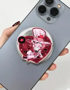 (Hot) Hazzbin Hotel Lucifer Grip Magsafe, Cartoon Inspired Phone Grip Holder, Funny Anime Phone Holder, Cartoon Animal Kindle Grip, Gift for Girls Boys