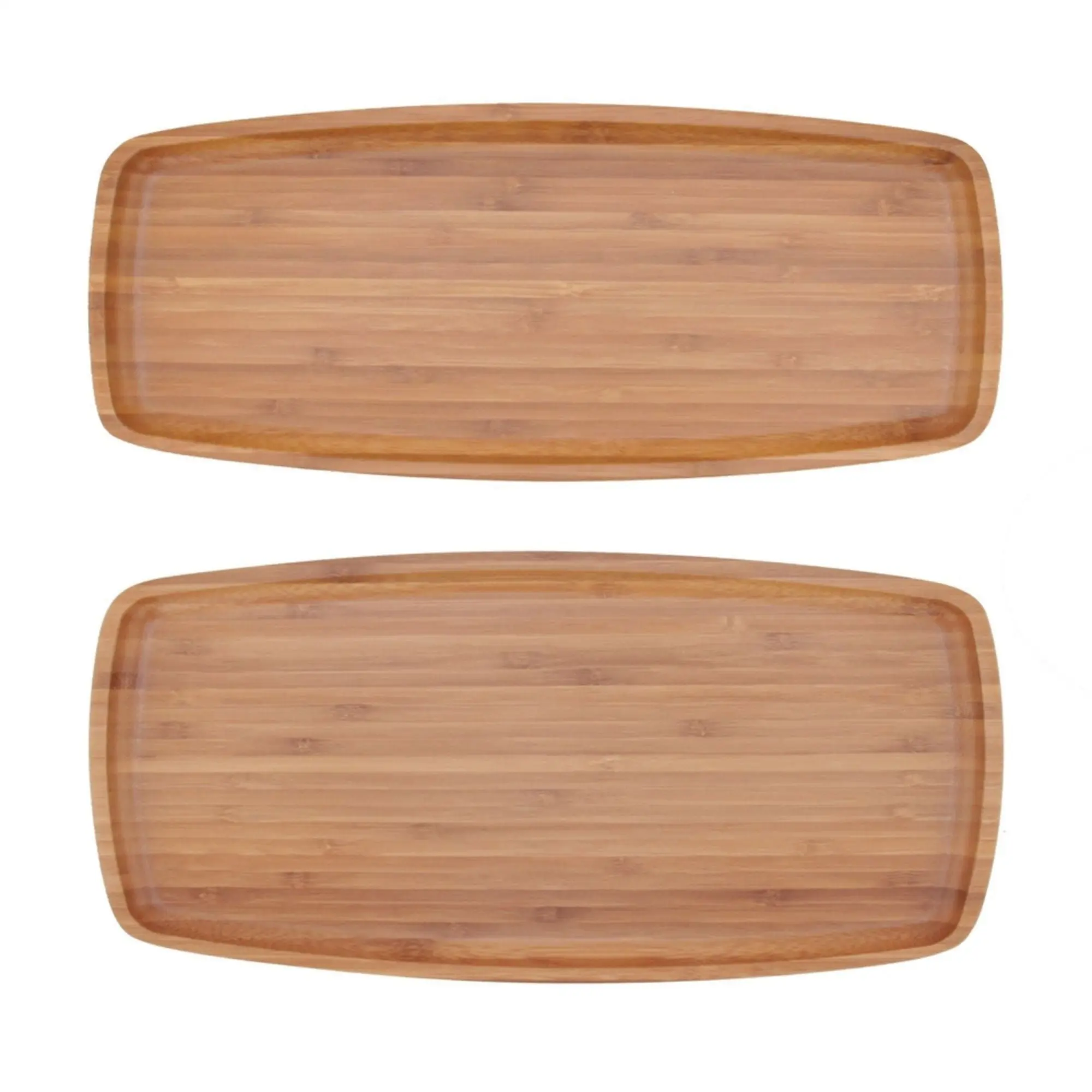 Bamboo Ecoware Reusable Dinnerware Rectangle Plate Tray