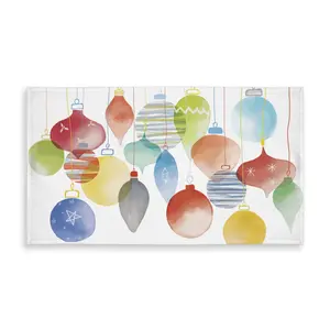Begin Home Decor C1TCLRGEPSX3W9 58 x 102 in. Christmas Balls Tablecloth - Blue Indoor & Outdoor Decor