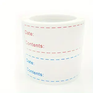 125 Stickers/roll Removable Freezer Labels, Food Storage Stickers, Refrigerator Freezer Paper Label For Container And Lids, Kitchen Accessories