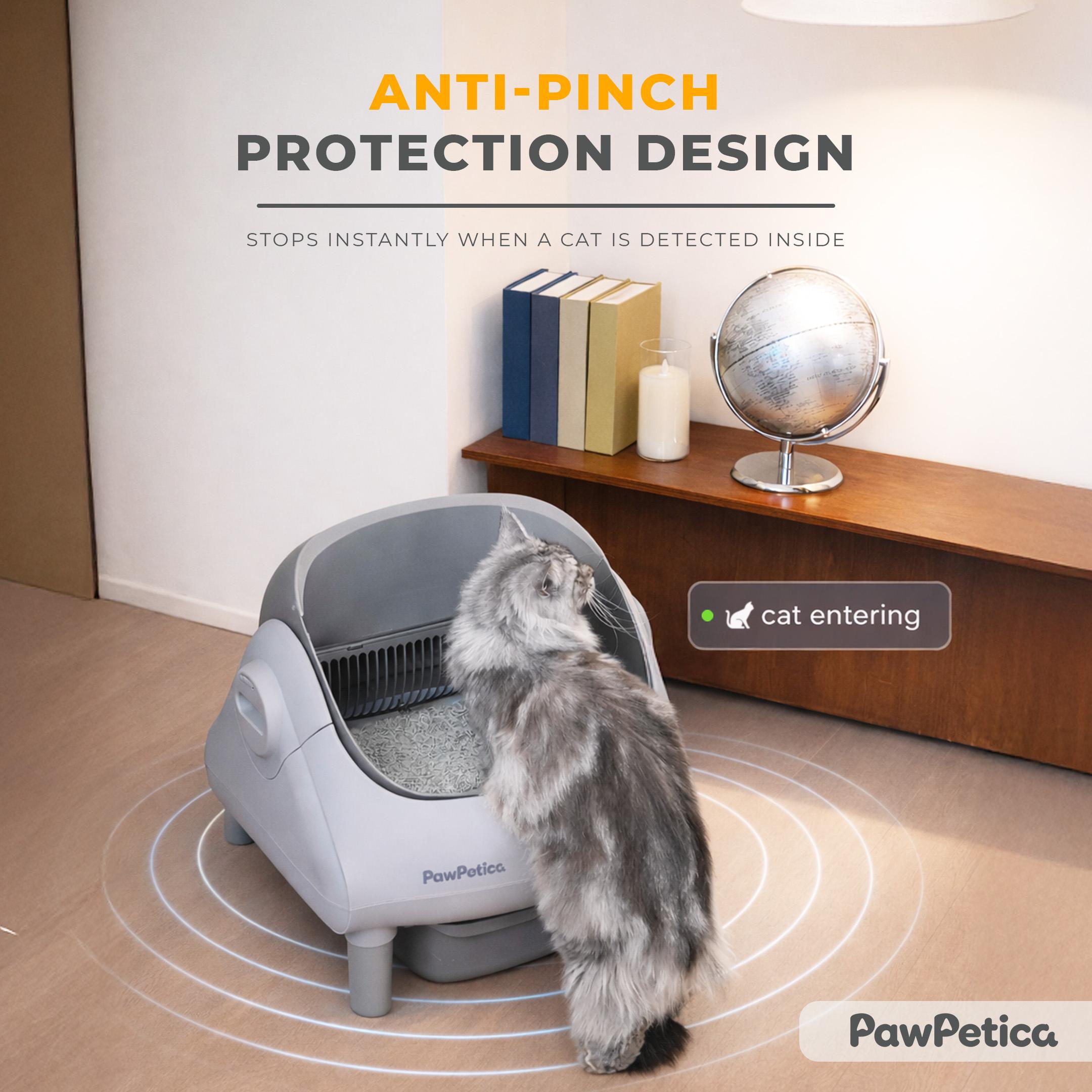 PawPetica Automatic Litter Box – Self-Cleaning, Hands-Free Cleaning, Odor-Free, Designed for Modern Cat Owners