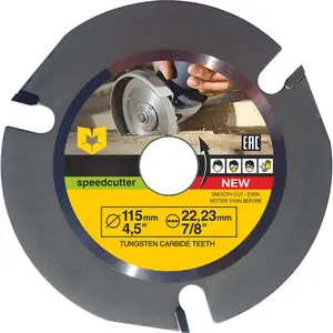 SPEEDCUTTER 4-1/2 Inch  Carving Disc for Angle  - Circular   for , Sculpting & Shaping - 7/8 Inch Arbor - 115mm