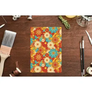 Polymer Clay Retro Floral Clay Transfer Paper, Retro Floral Pattern , Groovy, Boho, Flower Power Set, Floral Transfer Paper Set