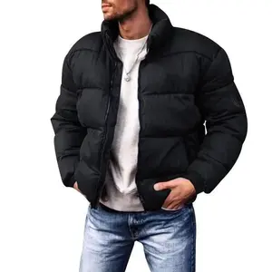 2025 Mens Winter Stand Up Collar Down Cotton Coat Thickened Cotton Jacket Menswear