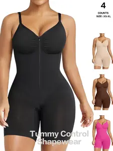 Women's Tummy Control Shapewear, Seamless Butt Lifting Workout Romper, Casual H-Type Knit Jumpsuit for All Seasons