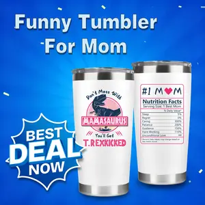 Mothers Day Gifts for Mom from Daughter Son Kids, Best Birthday Gifts for Mom, Funny Gift Ideas, Inspirational Unique Anniversary Presents for Mama Wife Stepmother Women Her from Husband Funny Retirement, 20oz Mamasaurus Tumbler Stainless Steel Cup,summer