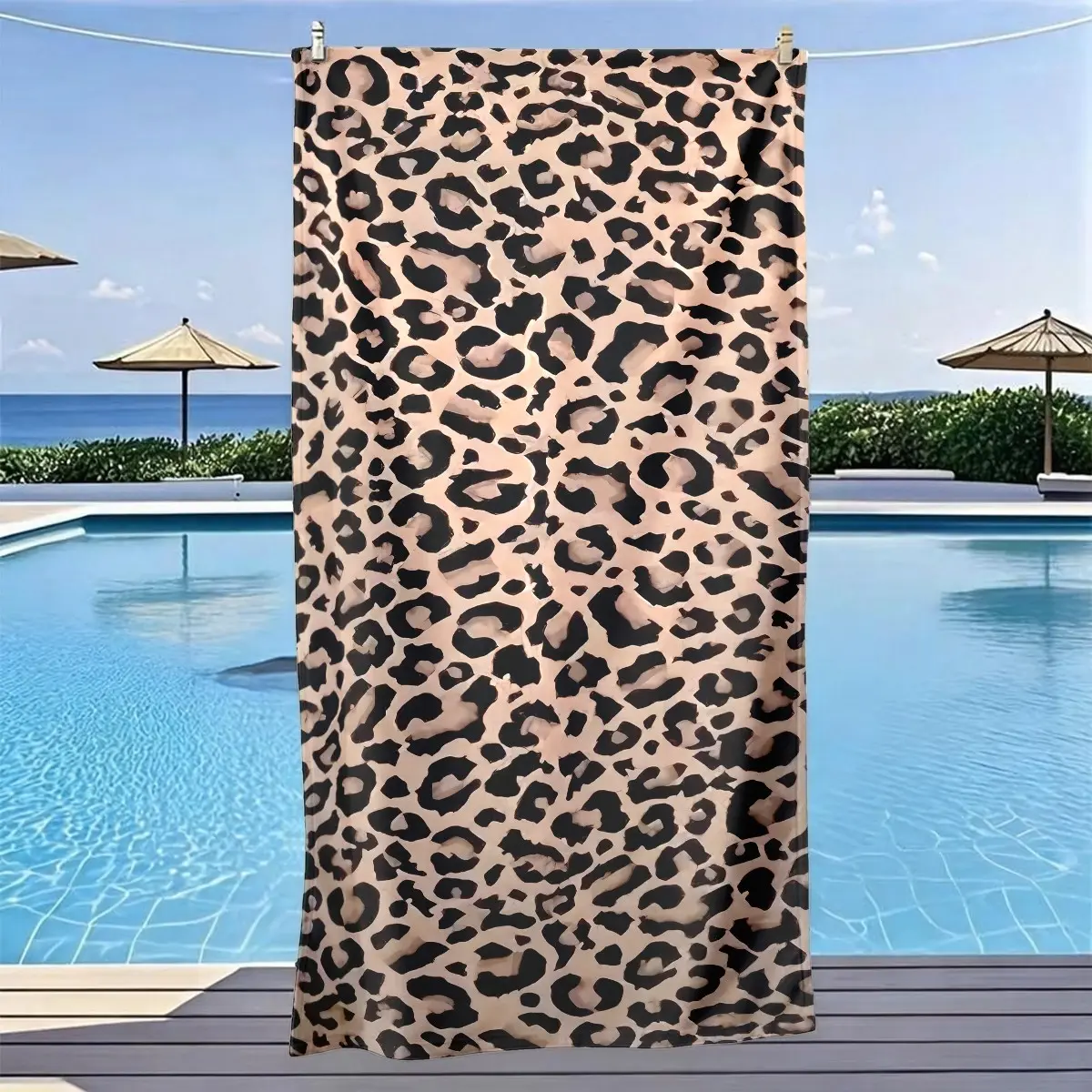 Ultra-Soft Polyester Beach Towel, Water Absorbent Towel, Quick-Dry & Reusable, Ideal for Yoga Travel Swimming Camping, Large Size Gift
