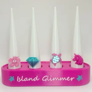 Custom Ring Cone Holder Display | Jewelry Ring Organizer for Bomb Party Fizzers - Upon ordering message us your colors and design request.