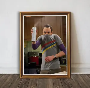 [UNFRAMED POSTER] The Big Bang Theory Poster, Sheldon Cooper Bathroom Art, TV Show Poster