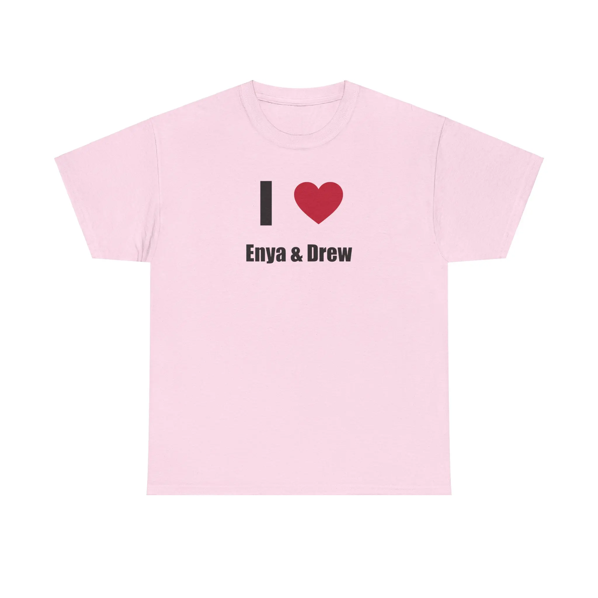 I Love / Heart Enya + Drew Emergency Intercom Logo Unisex Heavy Cotton Tee Shirt