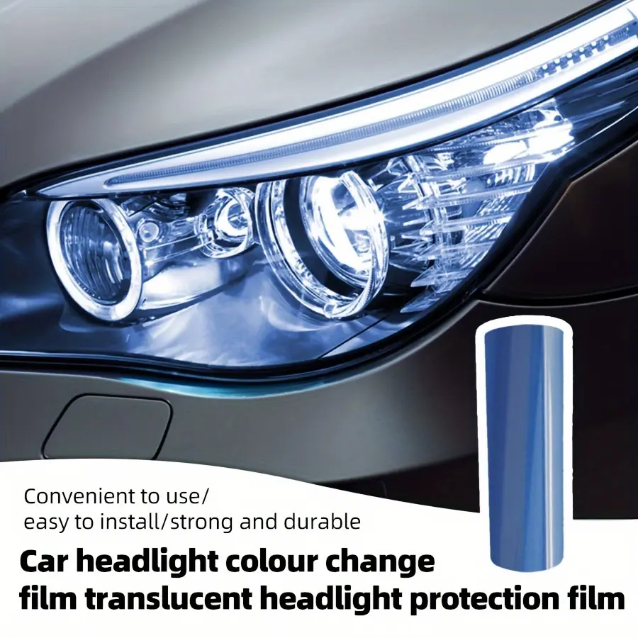 Universal Glossy Headlight Film for Cars, Automotive Fog Light Protective Film, Transparent Clear Headlight Film, Car Headlight Decals