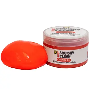 Ruby Squishy Clean Cleaning Gel for Car Interior, Automotive Detailing Car Jelly, Lift Dust & Debris, Easily Clean Air Vents, Cupholders or Keyboards