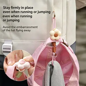 Multifunctional Bag Hanger, Hat Clip, Travel Hat Holder, Backpack Glove Clip, Anti-Loss Clip, Dopamine Style, Outdoor Storage Tool