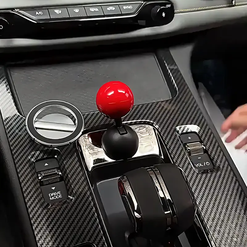 New Car 1-Key Start Rocker Ball Switch Button Cover Sticker, Unique Creative Automotive Decoration, Car Interior Accessory