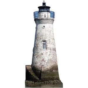 212 MAIN Life-Size Lighthouse Print Corrugated Cardboard Cutout Stand-Up, Home Decor, Room Decor, Wall or Door Mount Decoration