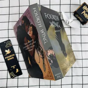 Xaden’s POV Fourth Wing | Custom Artisan Hardcover | Signature Onyx Dragon Design | Reinforced Gold Metal Corners | Premium Fantasy Collector’s Vault