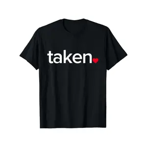 IN LOVE AND TAKEN T-Shirt for Boys & Girls - Valentine's Day Tee, Casual Round Neck Summer Top Suitable for, Durable Gift for, Parties & Casual Attire - Year-Round Apparel (In Love & Taken Print) (3-13Y)